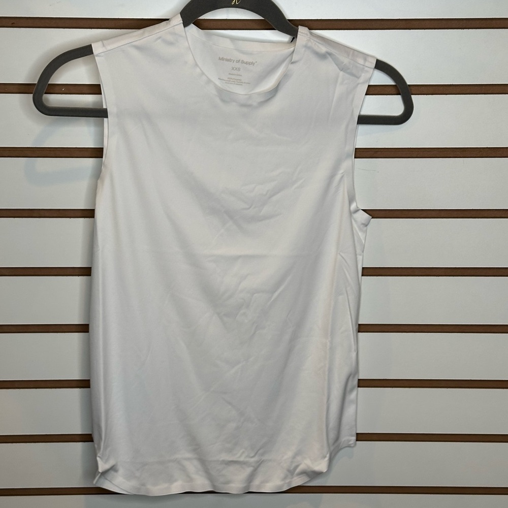 NWT Ministry Of Supply Women’s Luxe Touch White Tank XXS